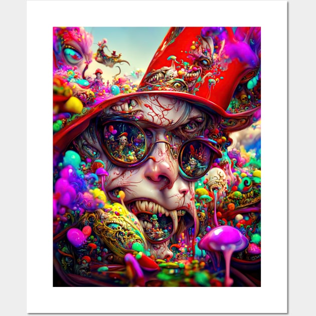 Fear And Loathing In Wonderland #12 Wall Art by aetherialdnb